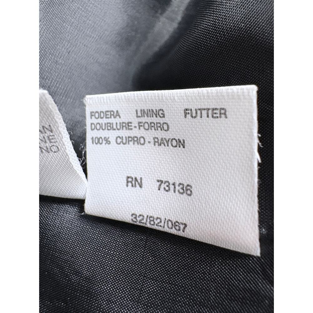 Max Mara Made In Italy Virgin Wool Longline Blazer Coat Black Quiet Luxury 8 - Picture 14 of 16